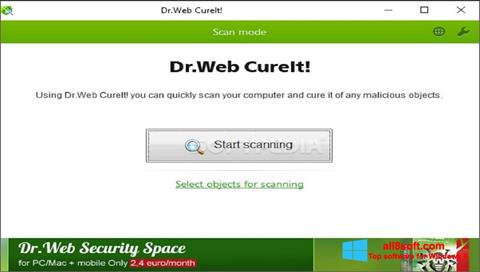 截图 Dr.Web CureIt Windows 8