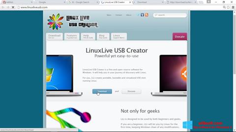 截图 LinuxLive USB Creator Windows 8