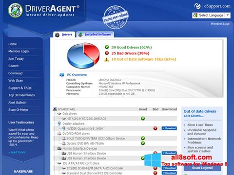 截图 DriverAgent Windows 8