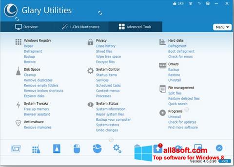 截图 Glary Utilities Pro Windows 8