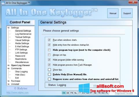 截图 Keylogger Windows 8
