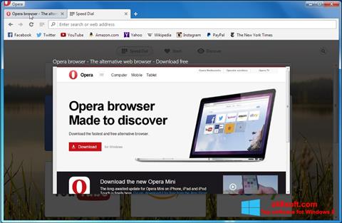 截图 Opera Developer Windows 8
