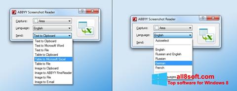 截图 ABBYY Screenshot Reader Windows 8