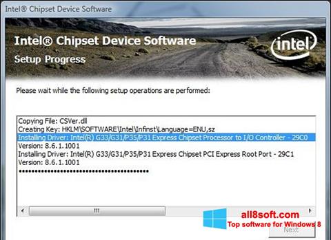 截图 Intel Chipset Device Software Windows 8