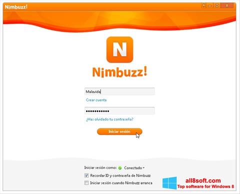截图 Nimbuzz Windows 8