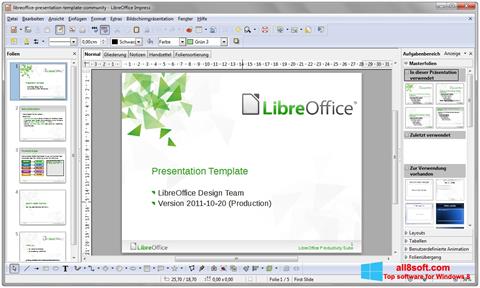 截图 LibreOffice Windows 8