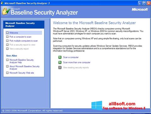 截图 Microsoft Baseline Security Analyzer Windows 8