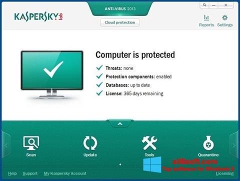 截图 Kaspersky AntiVirus Windows 8