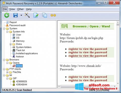截图 Multi Password Recovery Windows 8