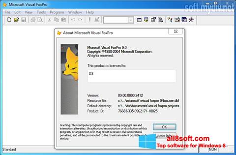 截图 Microsoft Visual FoxPro Windows 8