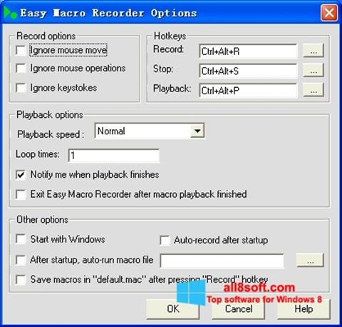 截图 Easy Macro Recorder Windows 8