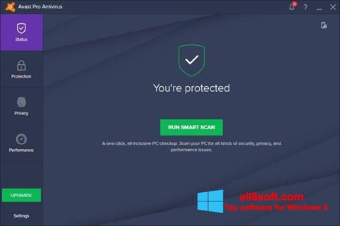 截图 Avast! Pro Antivirus Windows 8