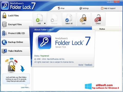 截图 Folder Lock Windows 8
